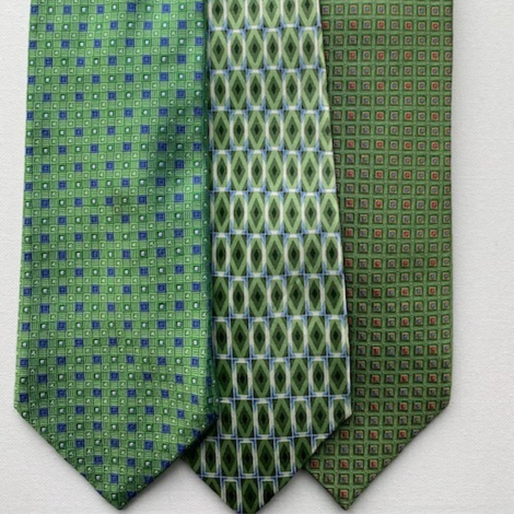 A set of three ties
